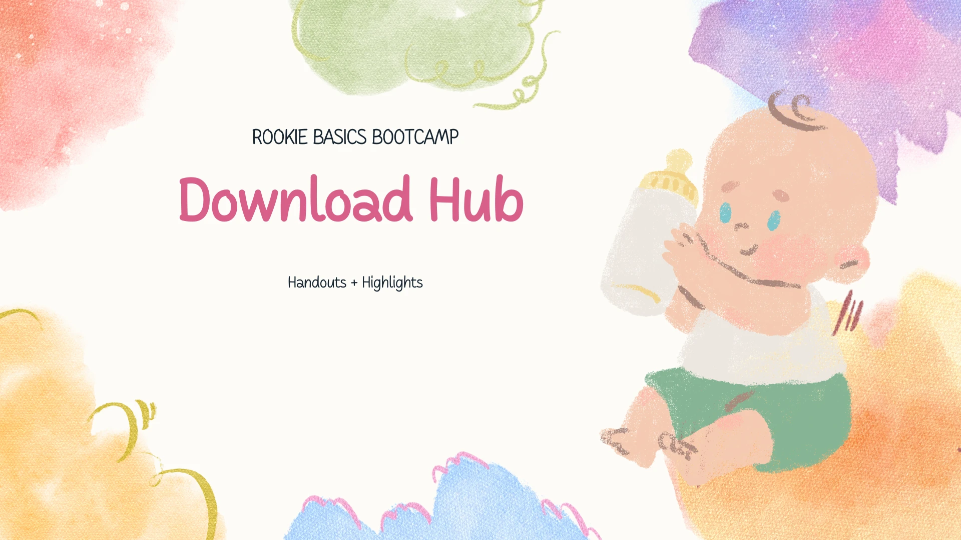 Download Hub: Handouts + Highlights lesson poster