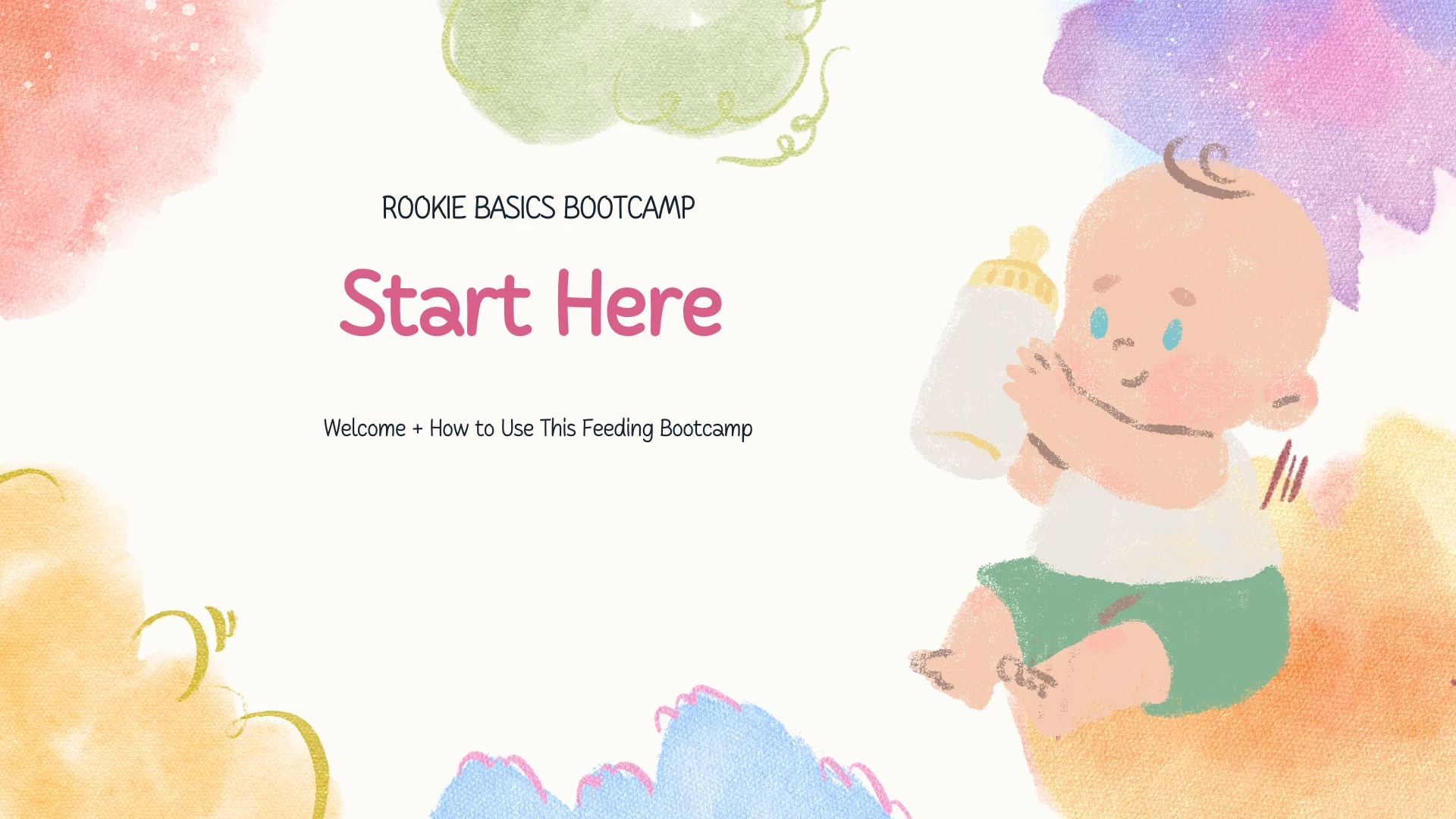 Start Here: Welcome + How to Use This Feeding Bootcamp lesson poster