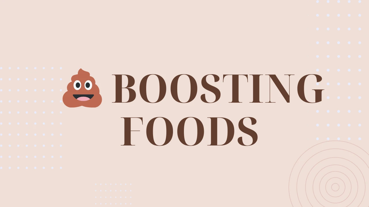 Poop-Boosting Foods lesson poster