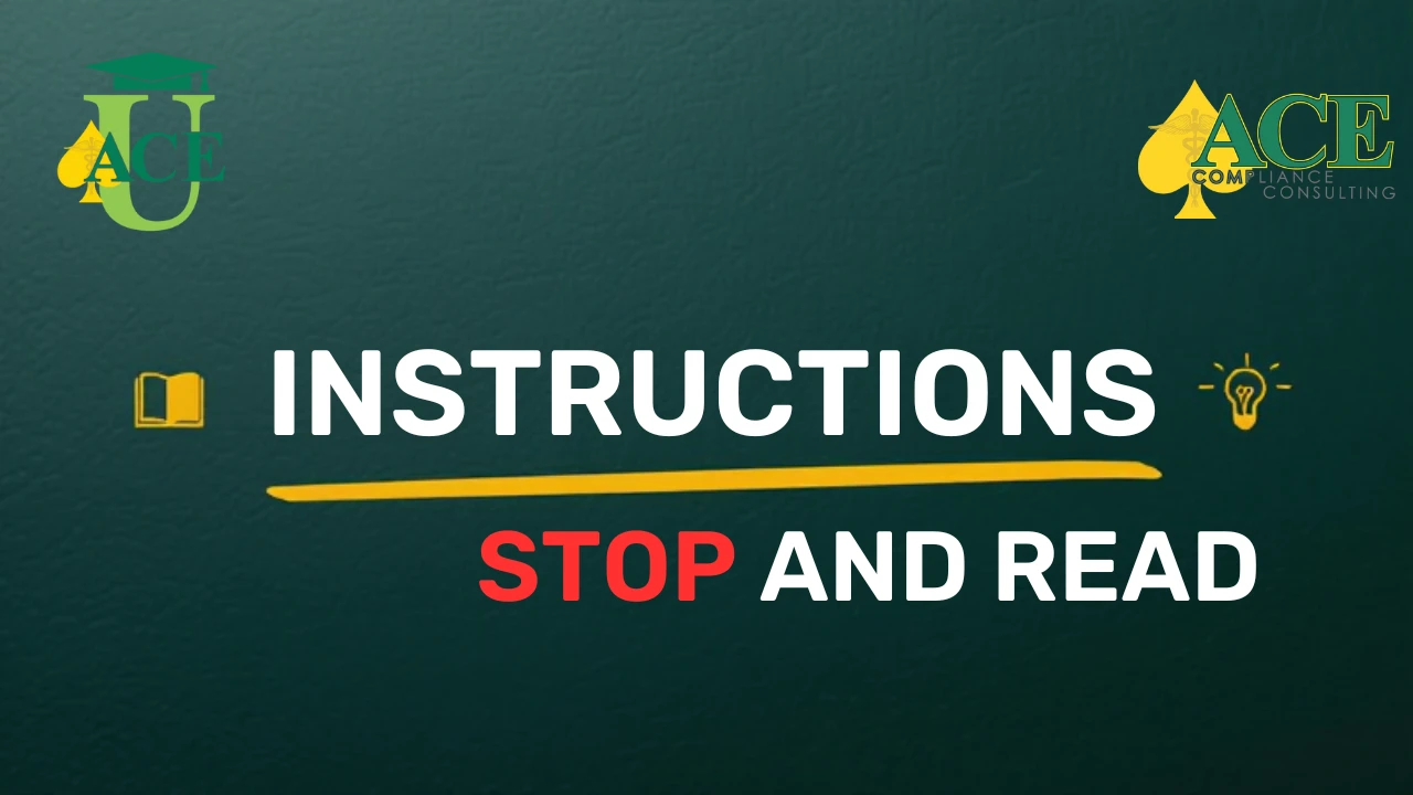 Instructions lesson poster
