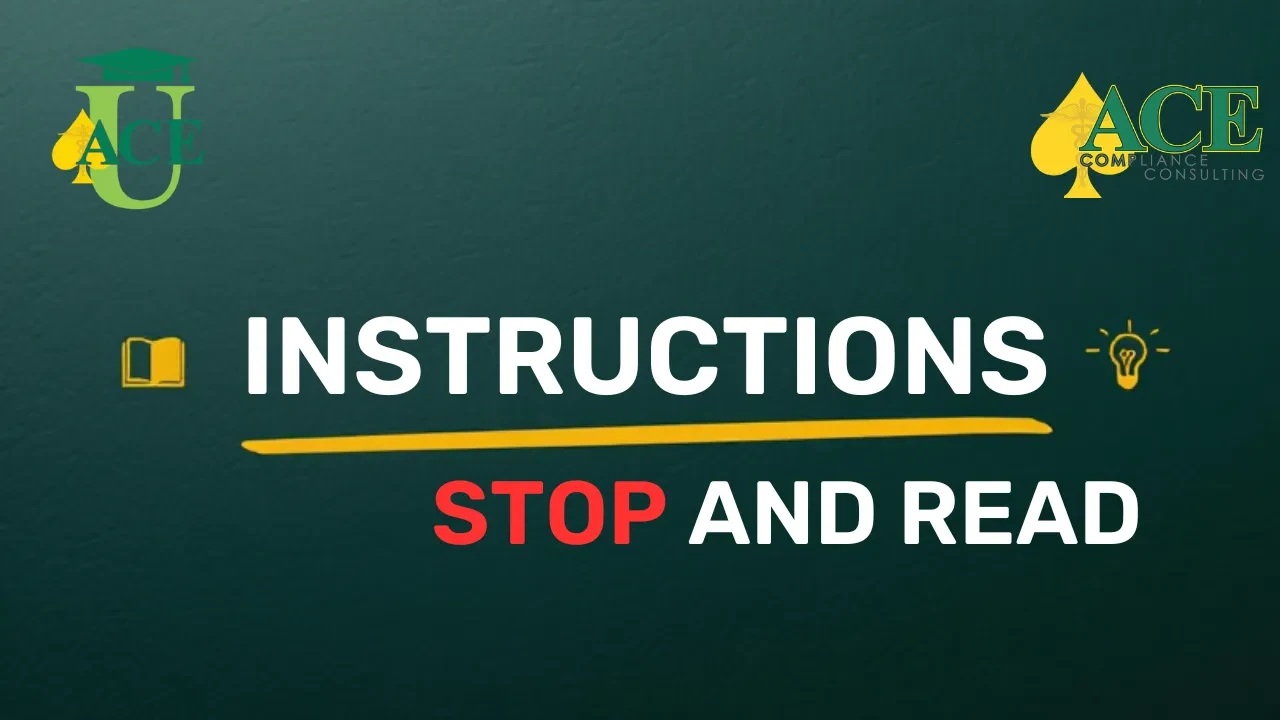 Instructions lesson poster