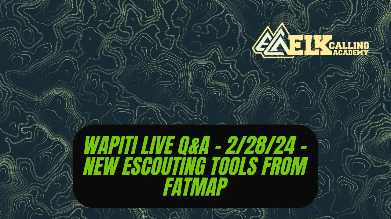 REPLAY - Wapiti Live Q&A - 2.28.24 - New eScouting Tools From FatMap lesson poster