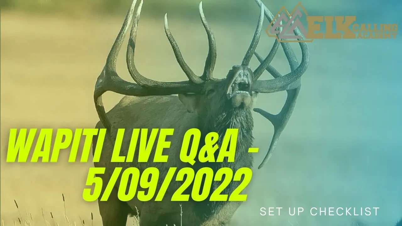 REPLAY - Wapiti Live Q&A - 5/09/2022 - Set-Up Checklist lesson poster