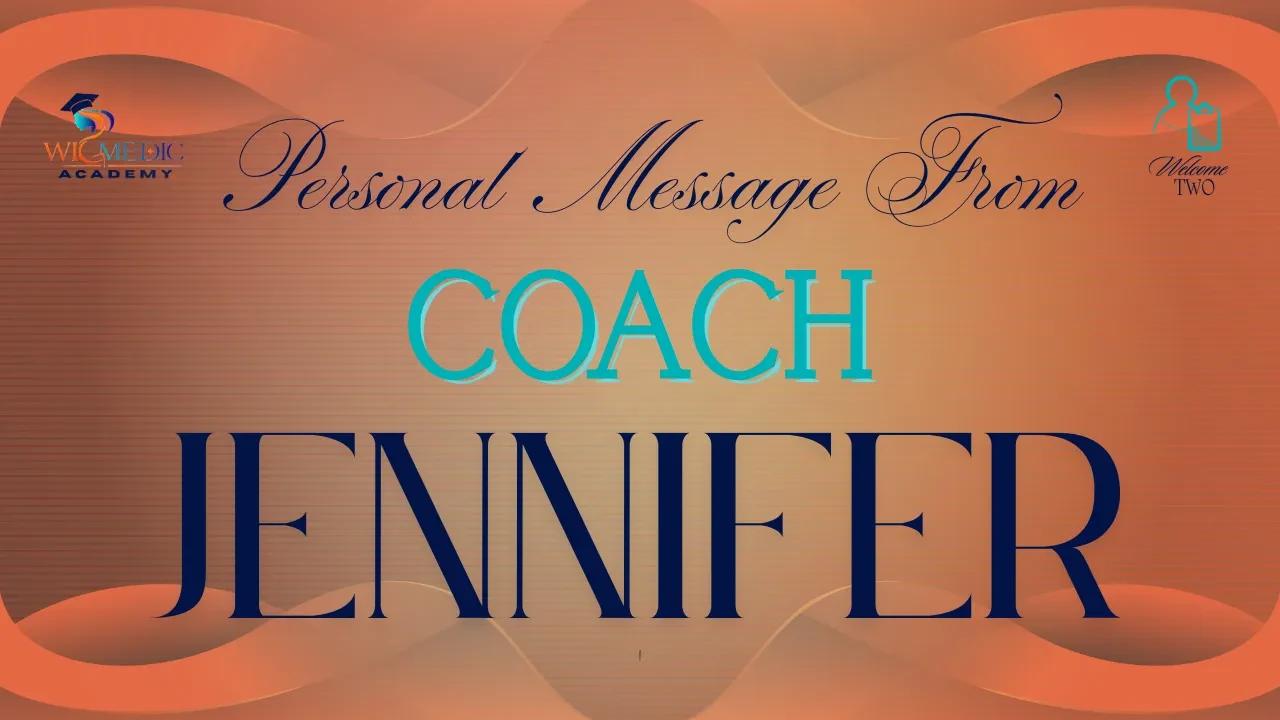 Message from Coach Jennifer Rogers, Course Creator lesson poster