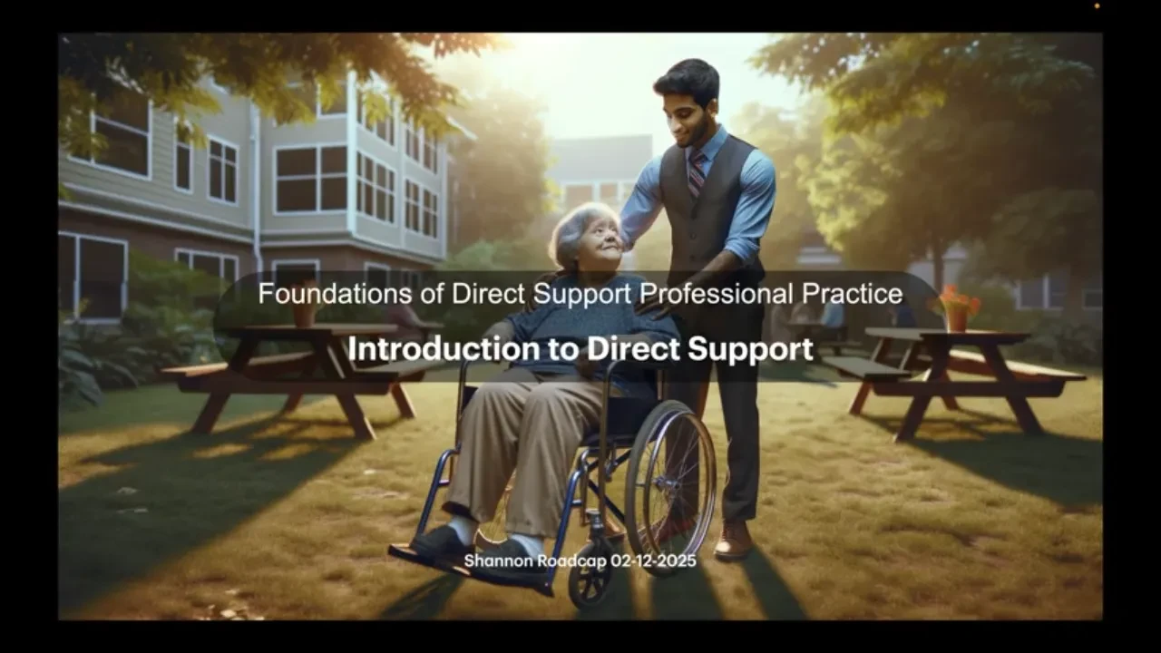 Introduction to Direct Support lesson poster