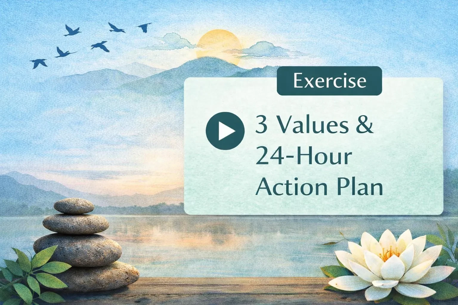 Lesson 3: 24 Hour Action Plan lesson poster