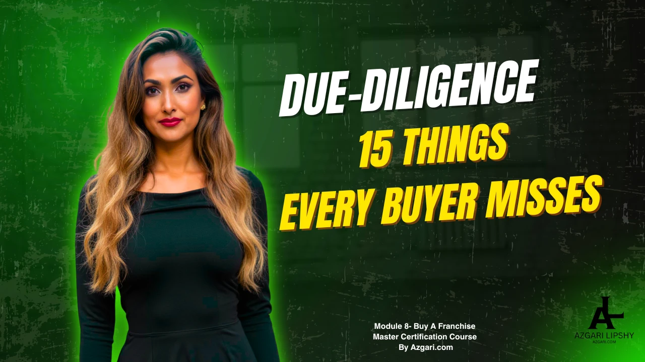 Module 8 —Due-Diligence Checklist: 15 Things Every Buyer Misses lesson poster