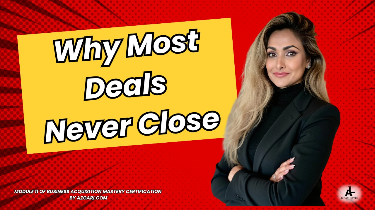 Module 11 — Closing Without Chaos Control attorneys, lenders, brokers, and the entire closing process like a CEO. lesson poster