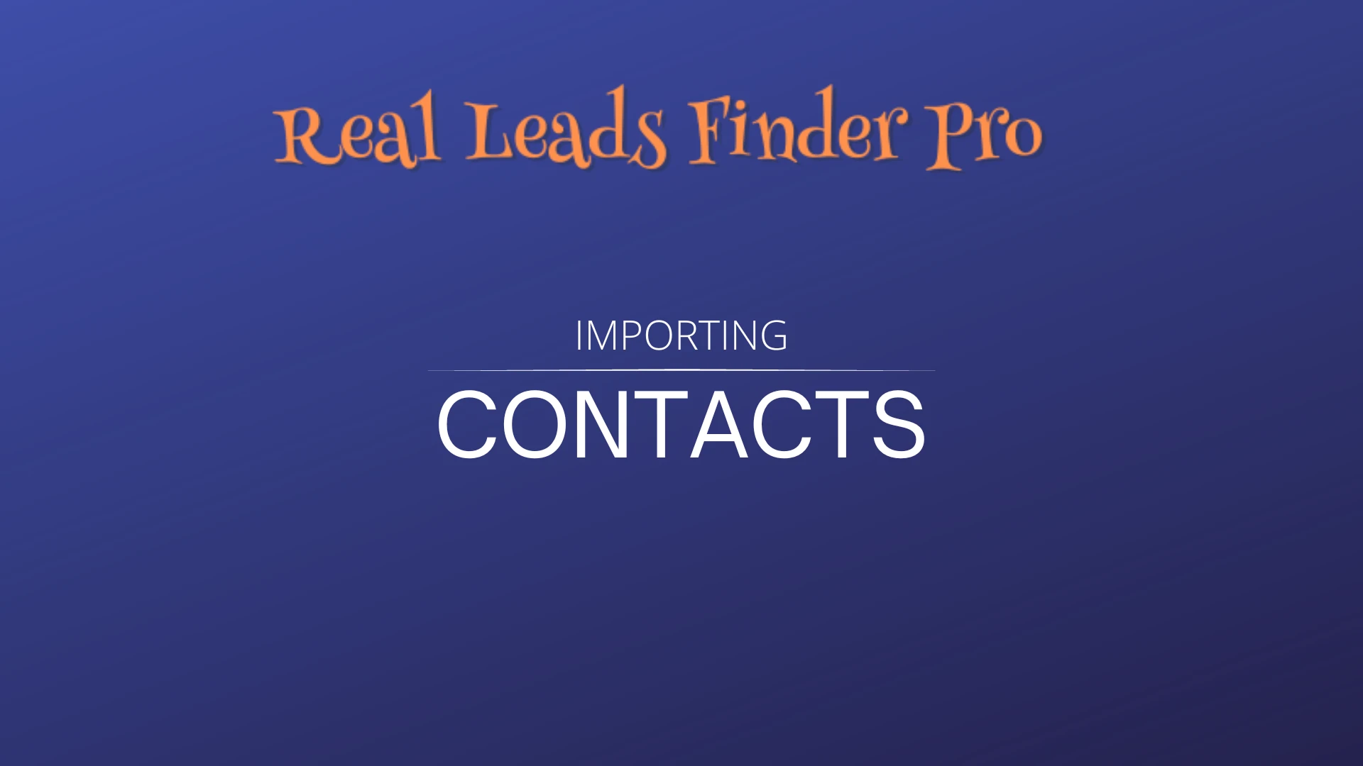 Importing Contacts lesson poster