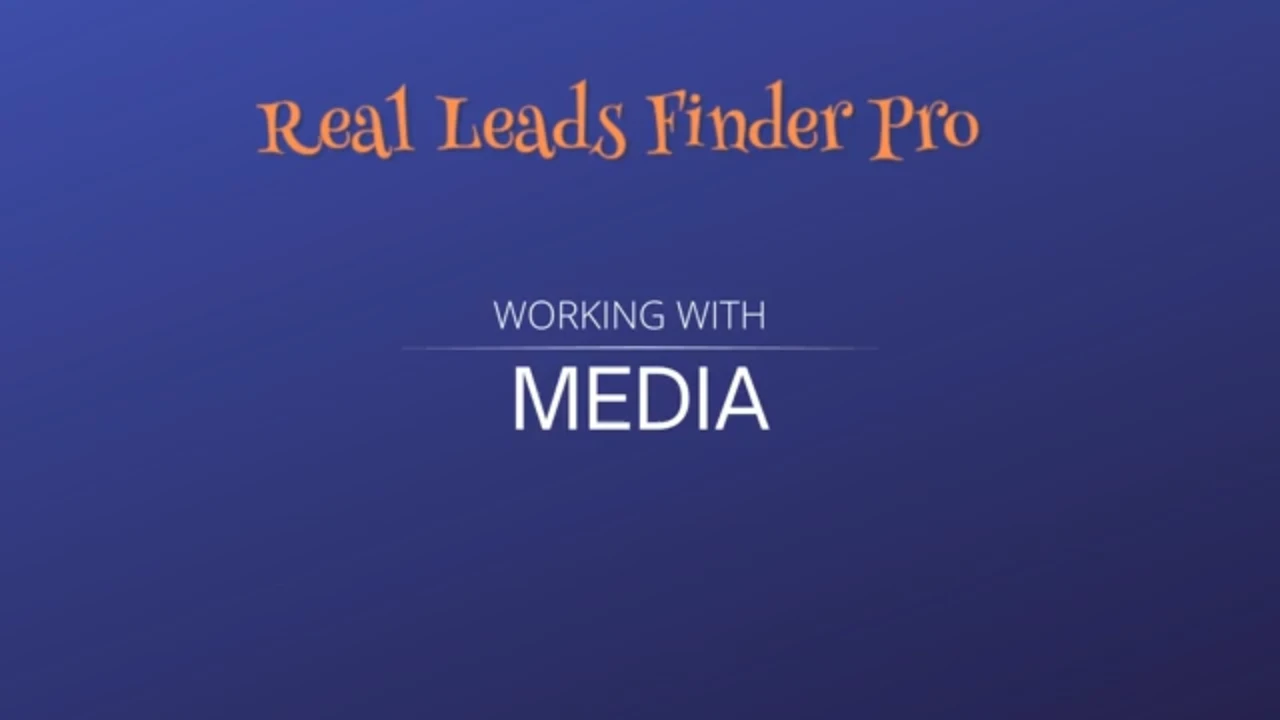 Working With Media lesson poster
