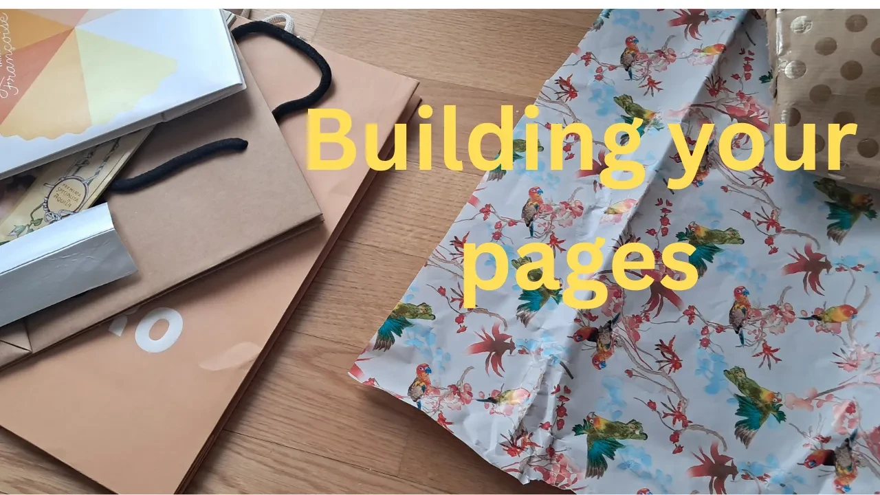 Lesson 2. Creating the foundation - building your pages lesson poster