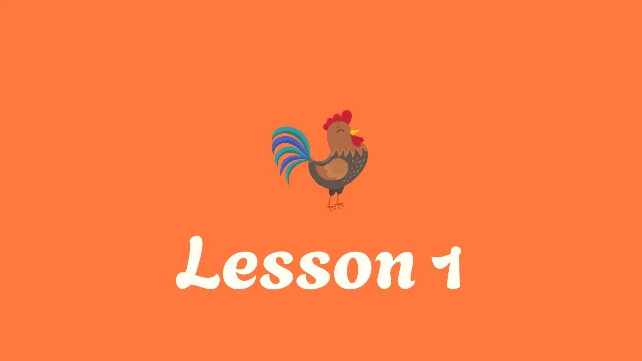 Lesson 1 lesson poster