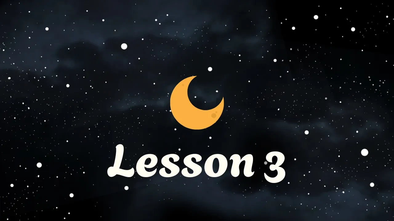 Lesson 3 lesson poster