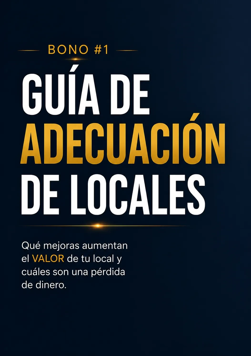 BONO #1: Guia de Adecuación lesson poster