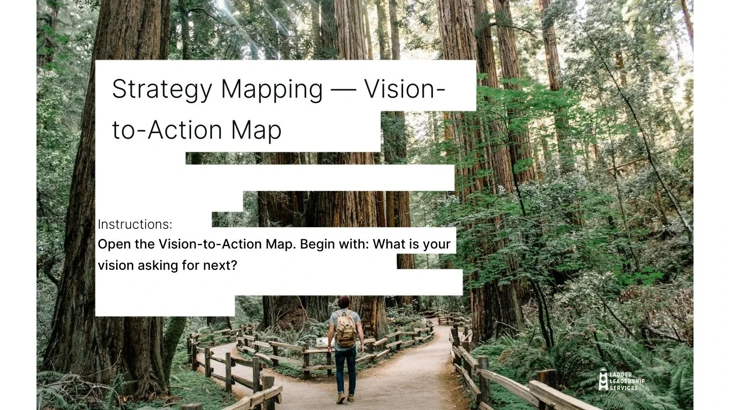 Lesson 4 Strategy Mapping for Visionary Leaders lesson poster