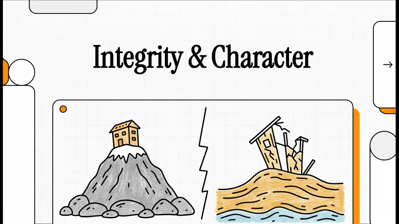 Theme 06: Integrity and Character lesson poster