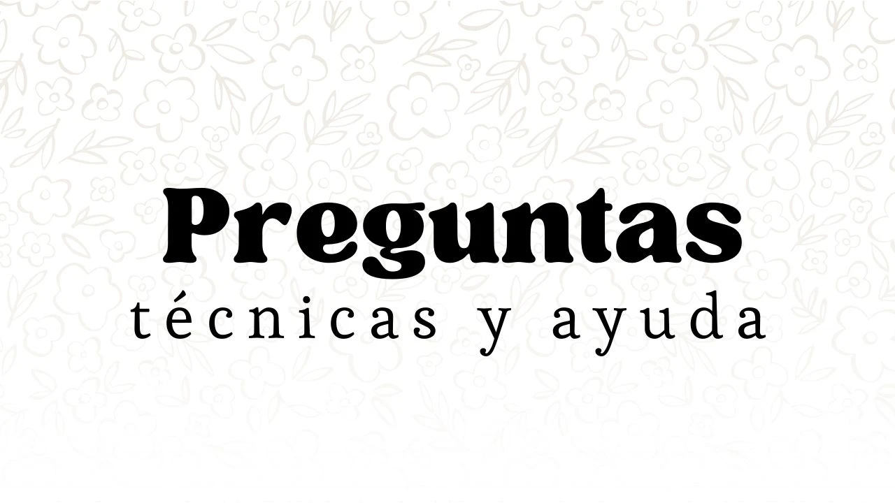 Preguntas Técnicas y Ayuda lesson poster