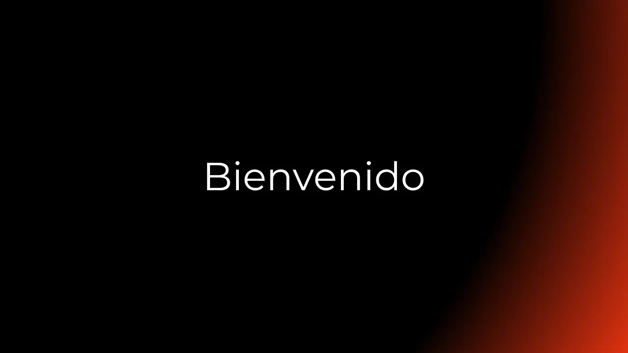 Bienvenido lesson poster