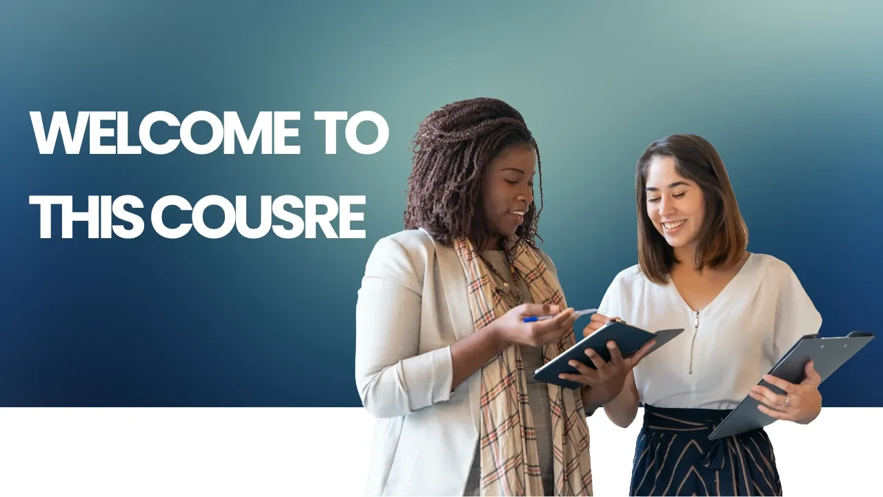 Welcome to the Course lesson poster