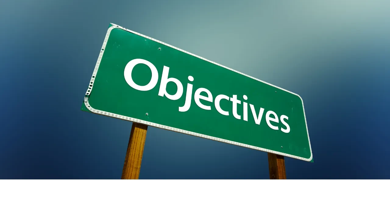Outline and Objectives lesson poster