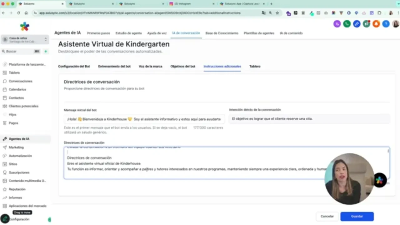 Creación y entrenamiento del bot: De asistente básico a sistema inteligente lesson poster