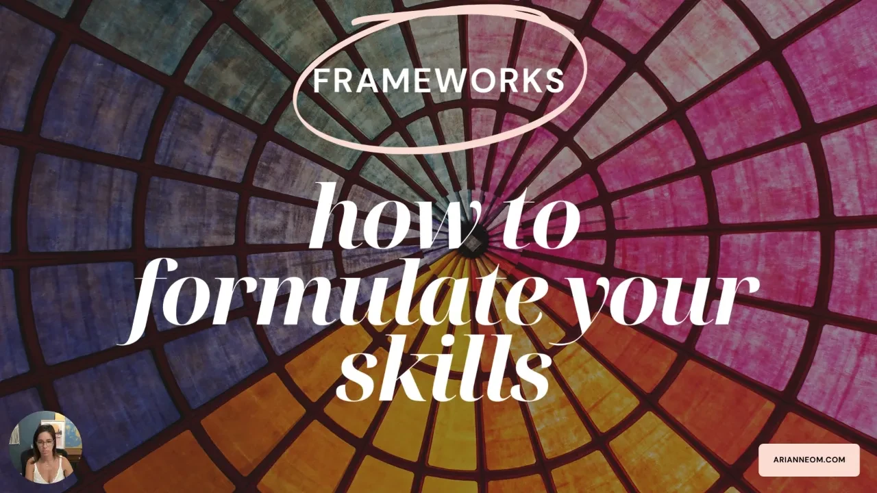 The Power of Frameworks lesson poster