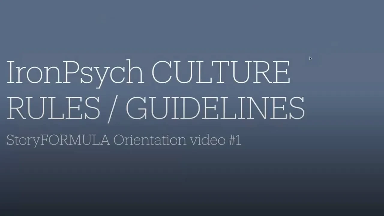 IronPsych CULTURE RULES/GUIDELINES lesson poster
