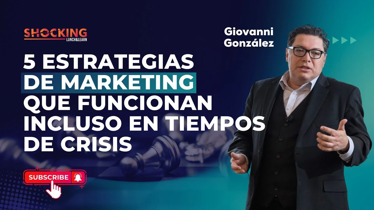 5 ESTRATEGIAS DE MARKETING QUE FUNCIONAN INCLUSO EN TIEMPOS DE CRISIS lesson poster