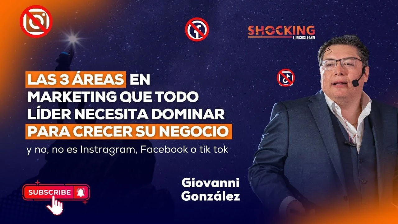 Las 3 áreas en Marketing que todo líder necesita dominar para CRECER SU NEGOCIO lesson poster
