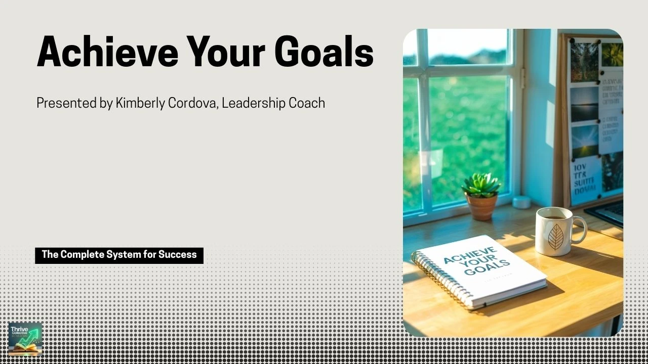 Welcome to Achieve Your Goals lesson poster