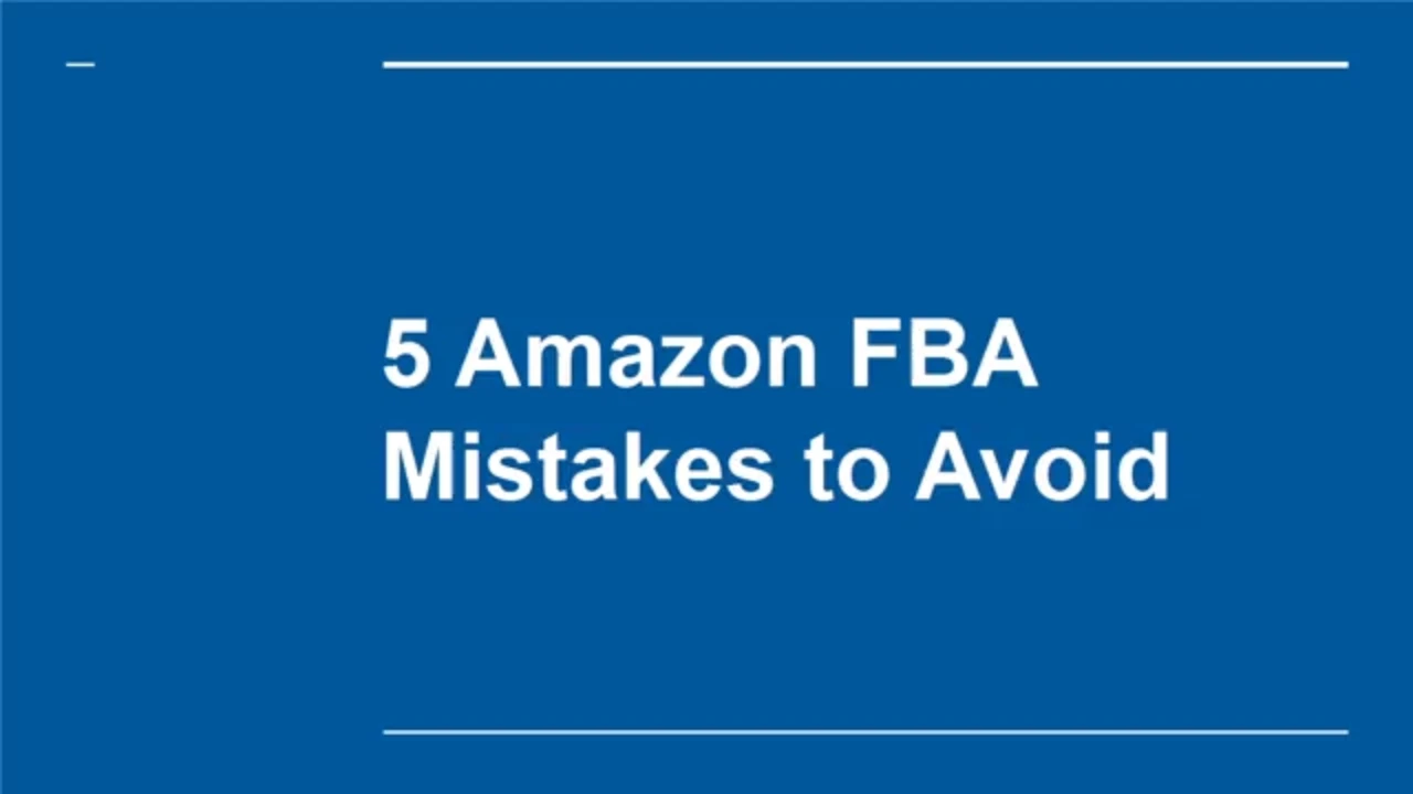 5 Amazon FBA Mistakes to Avoid lesson poster