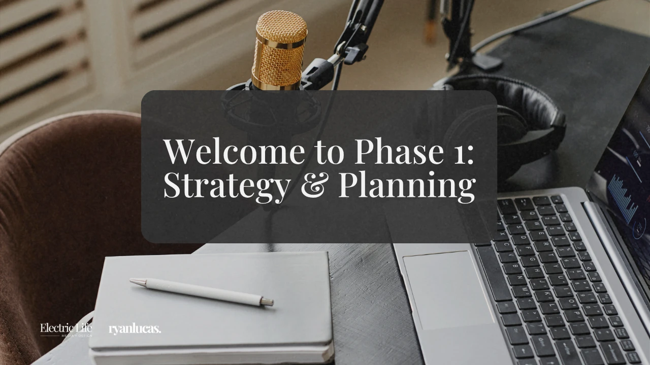 Welcome to Phase 1: Strategy & Planning lesson poster