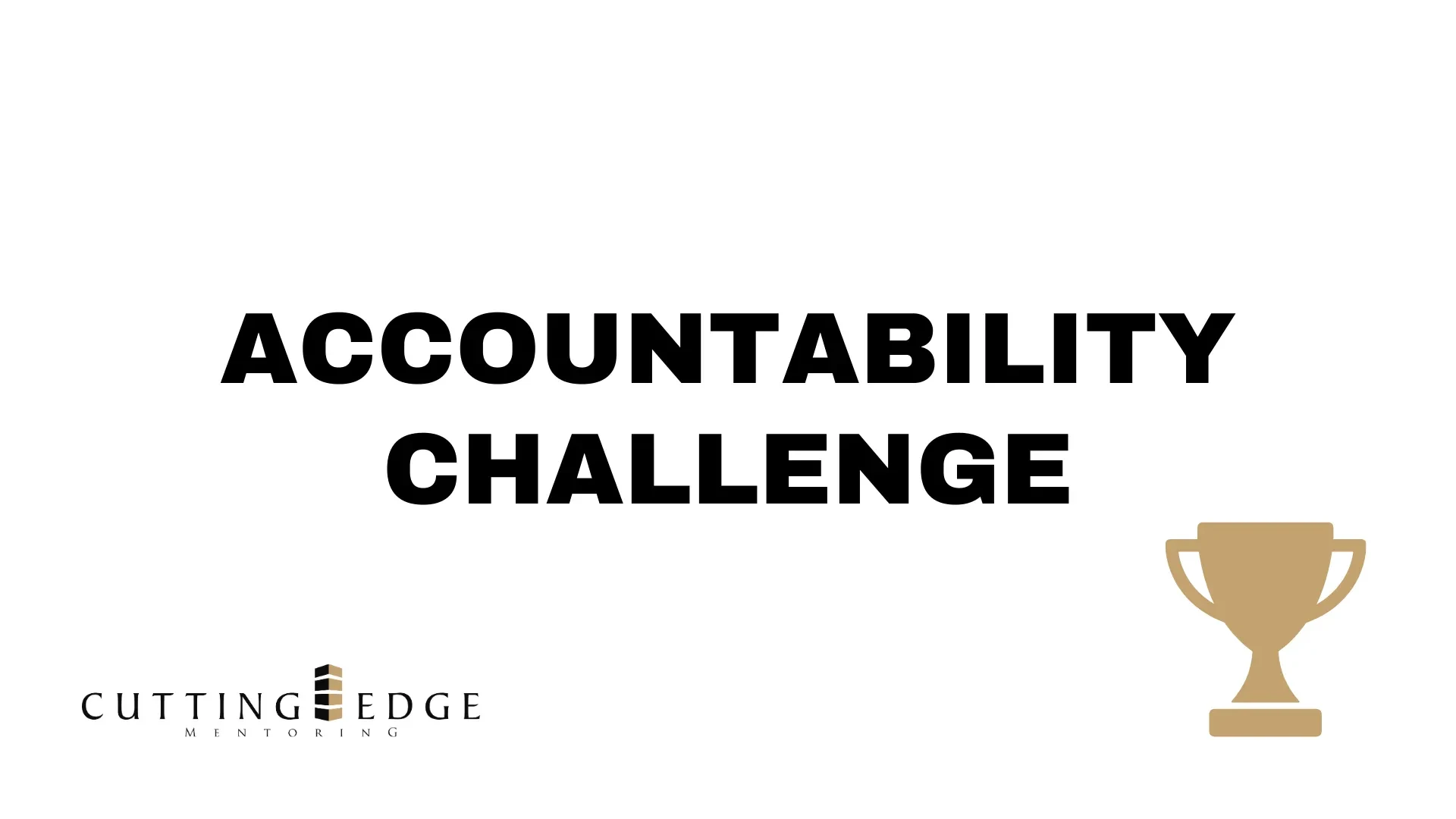 Accountability Challenge Kickoff lesson poster