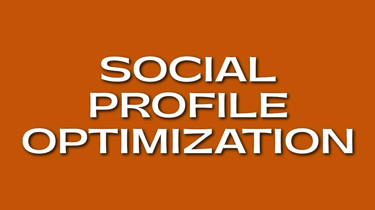 Lesson 1: Social Profile Optimization  lesson poster