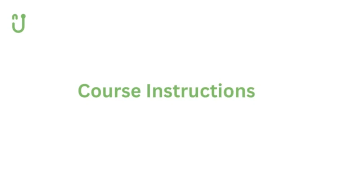 How To Use The Course lesson poster