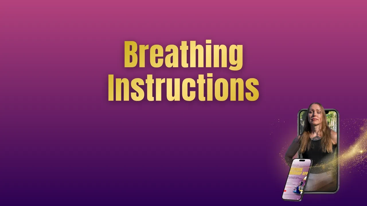 Breathing Instructions lesson poster