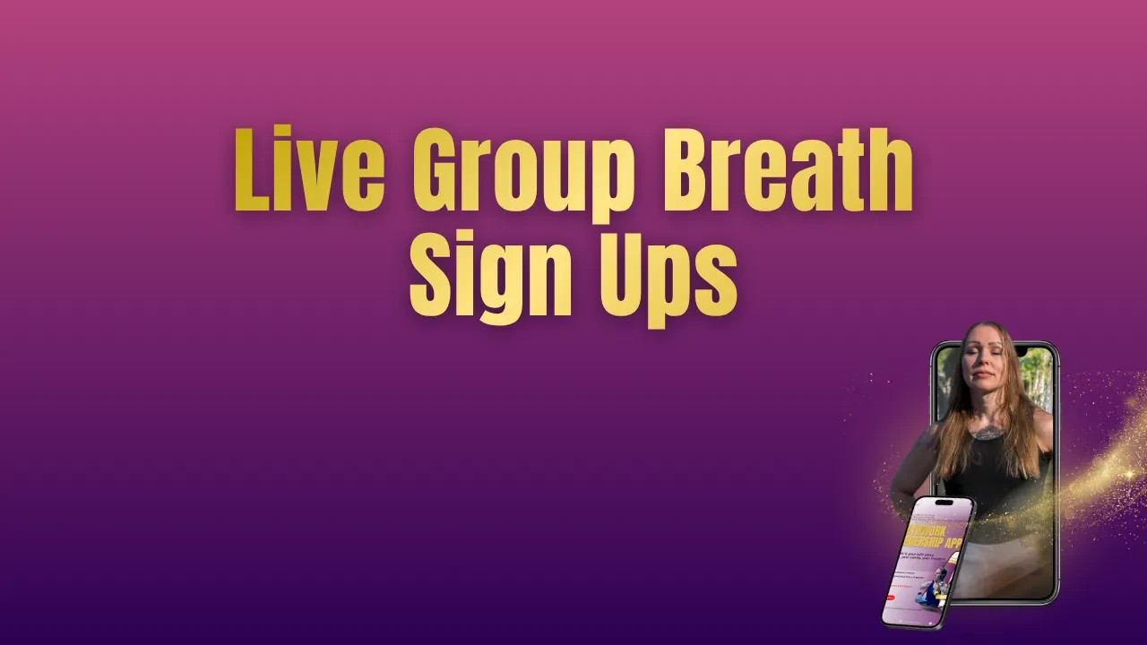 Live Group Breath Sign Ups lesson poster