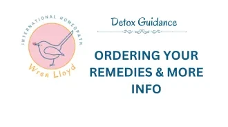ORDERING YOUR REMEDIES & MORE INFO lesson poster