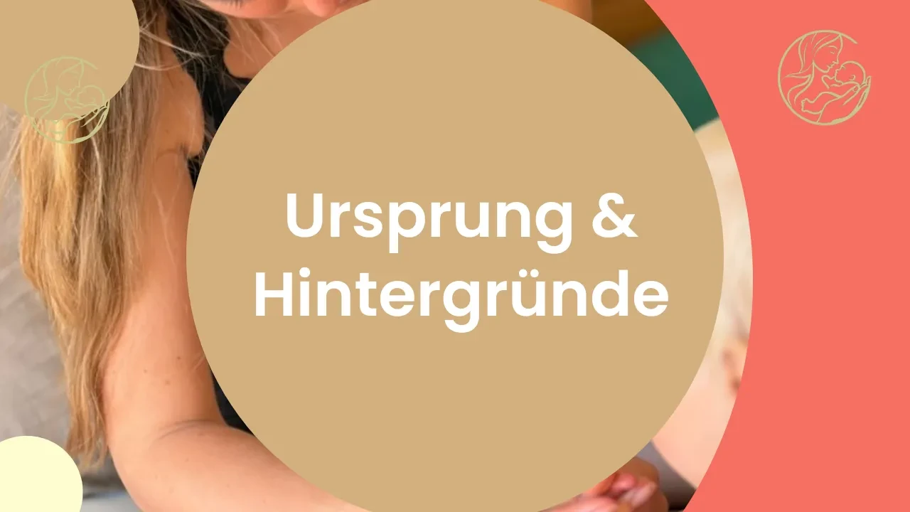 Ursprung der traditionellen Babymassage lesson poster