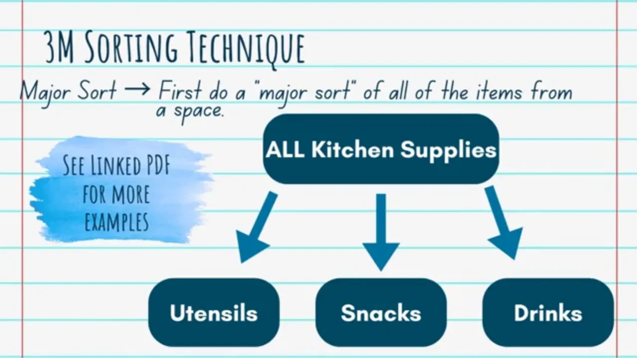 3M Sorting System lesson poster