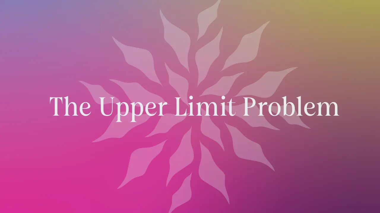 Upper Limit Problem lesson poster