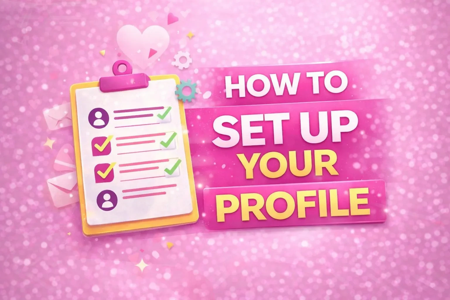 HOW TO SET UP YOUR PROFILE lesson poster