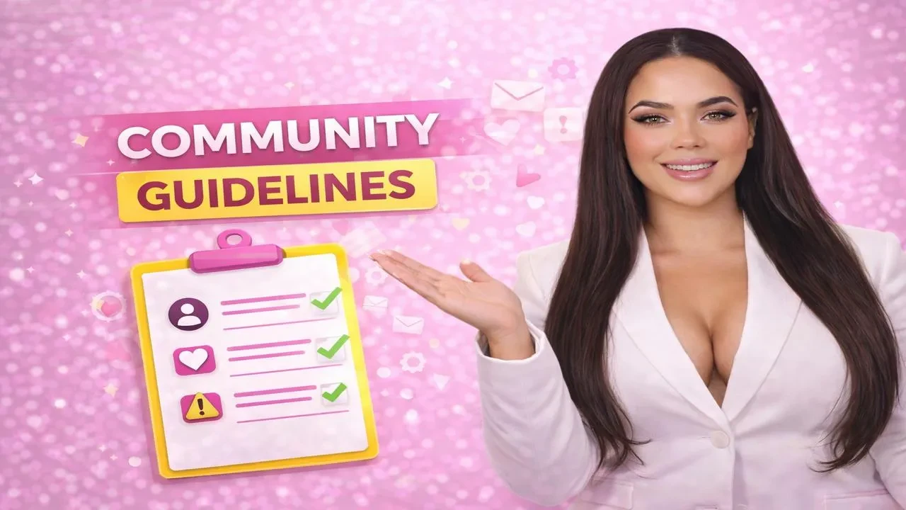 COMMUNITY GUIDELINES lesson poster
