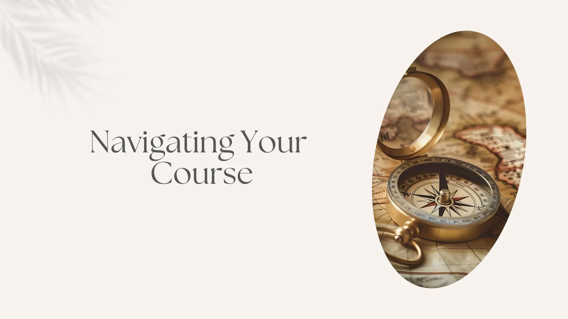 Navigating Your Course lesson poster