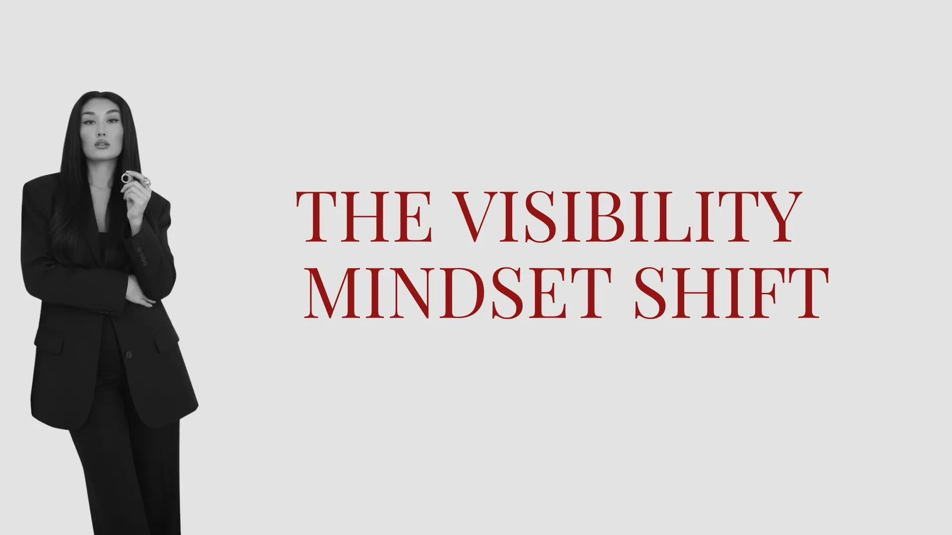 Bonus Module: The Visibility Mindset Shift lesson poster