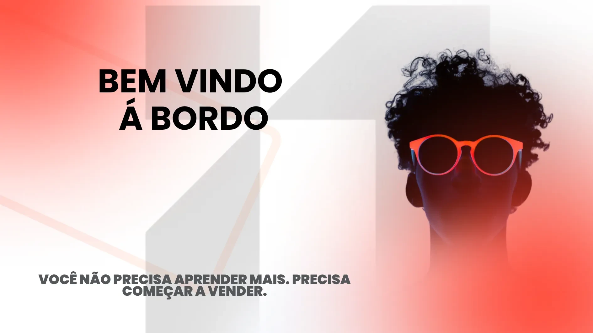 AULA 1 — BEM VINDO Á BORDO lesson poster