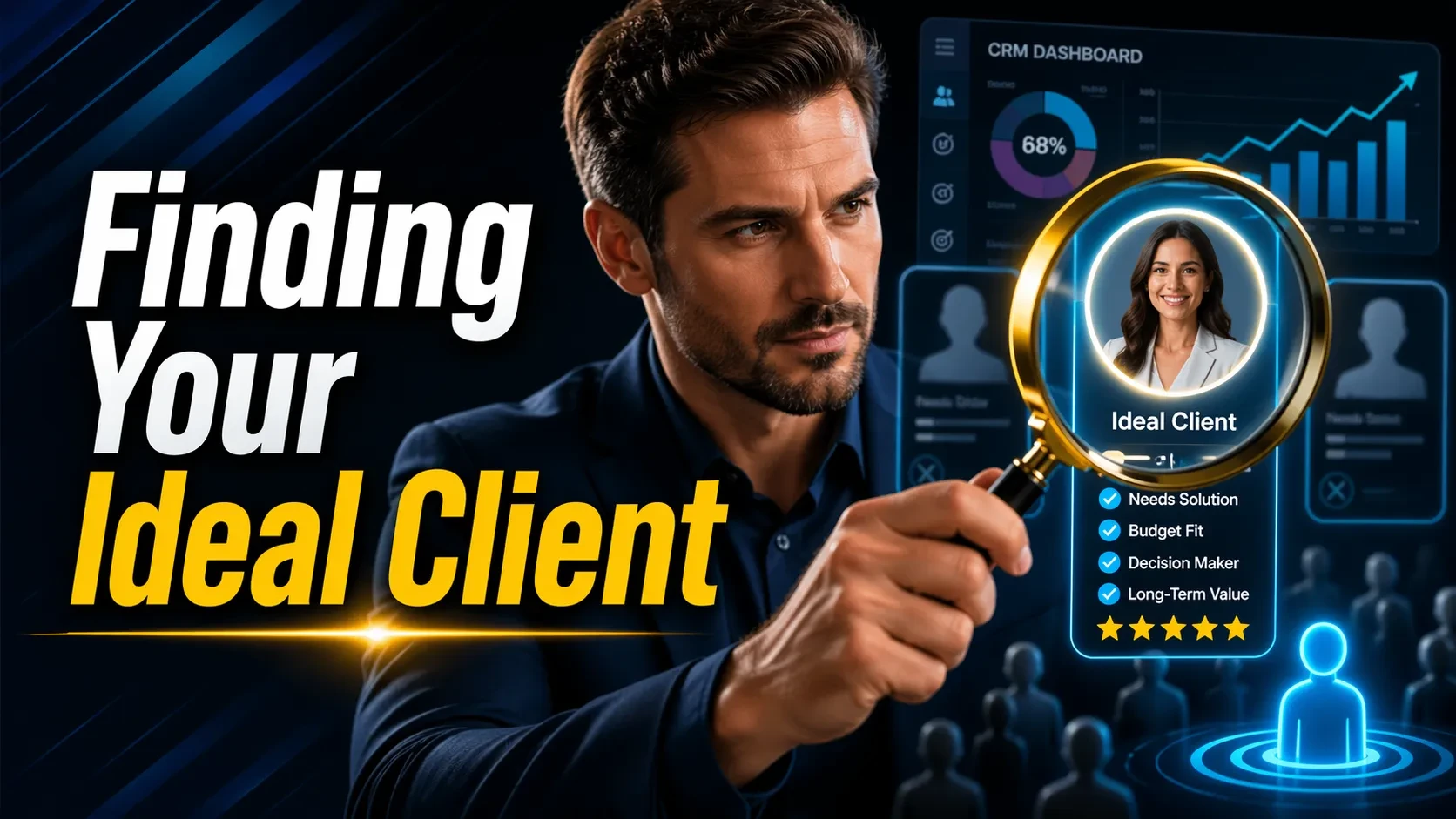 What Makes a Strong Client Prospect lesson poster