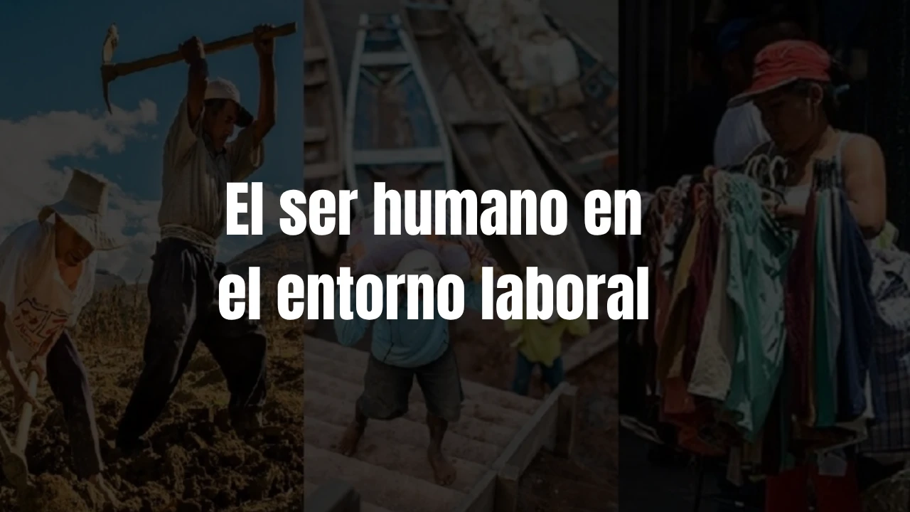 El ser humano en el entorno laboral lesson poster
