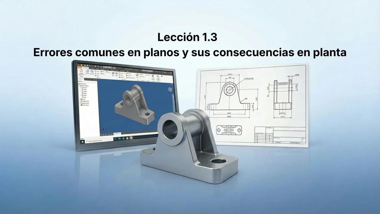 Lección 1.3 Errores comunes en planos y sus consecuencias en planta lesson poster