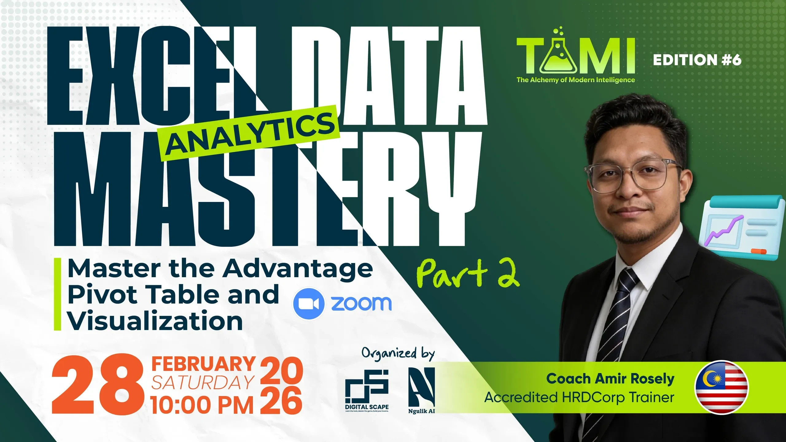 #6 - EXCEL DATA ANALYTICS MASTERY PART 2 lesson poster